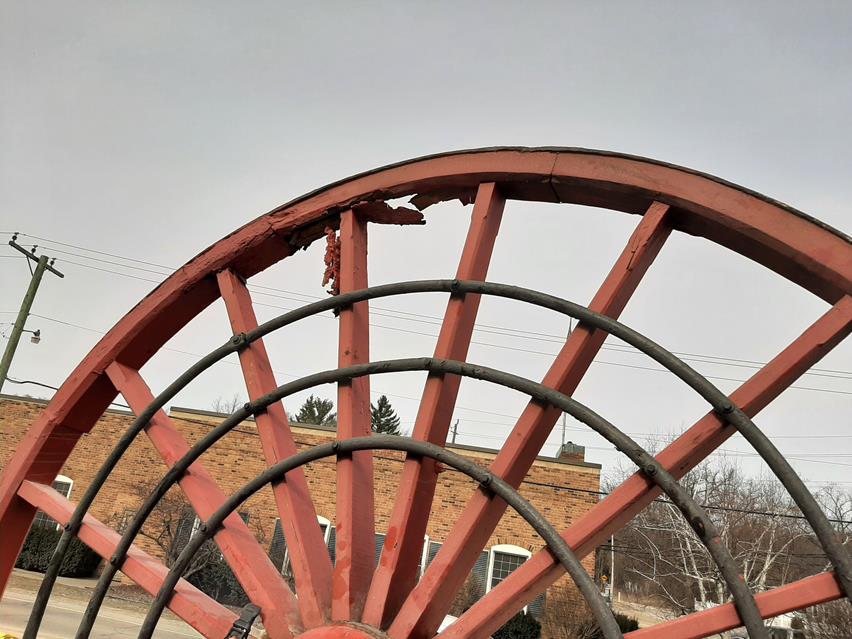 Logging Wheel at Paint Creek Cider Mill, Goodison, MI
